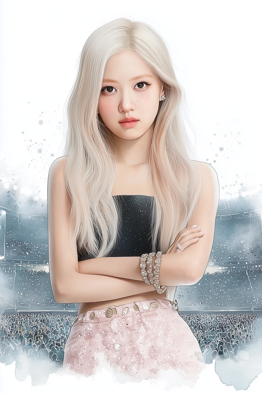 Rosé – Glowing Acrylic Frame of BLACKPINK’s Golden Voice