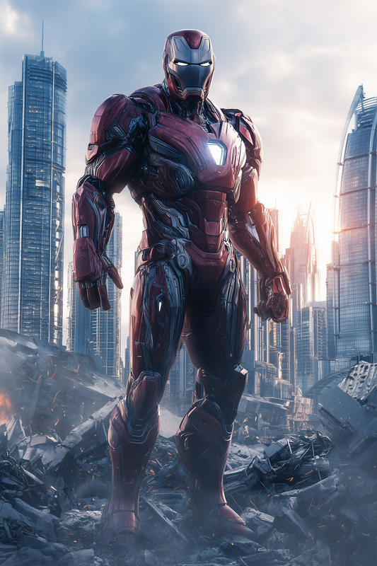 Iron Avenger – Glowing Acrylic Frame of the Hero Who Changed Everything